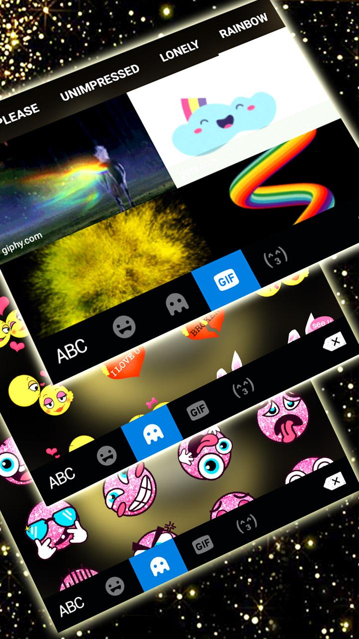 اسکرین شات 4 برنامه Glitter Allah Keyboard Theme
