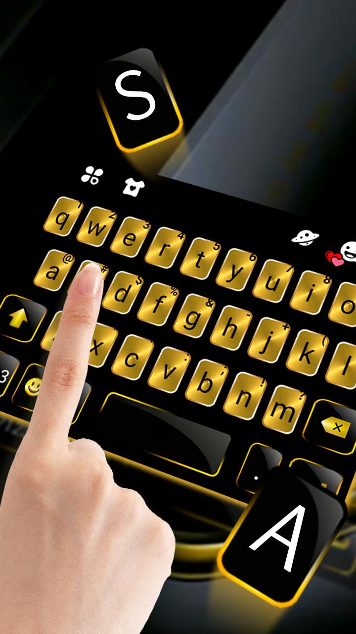 اسکرین شات 2 برنامه Gold Metal Business Keyboard T