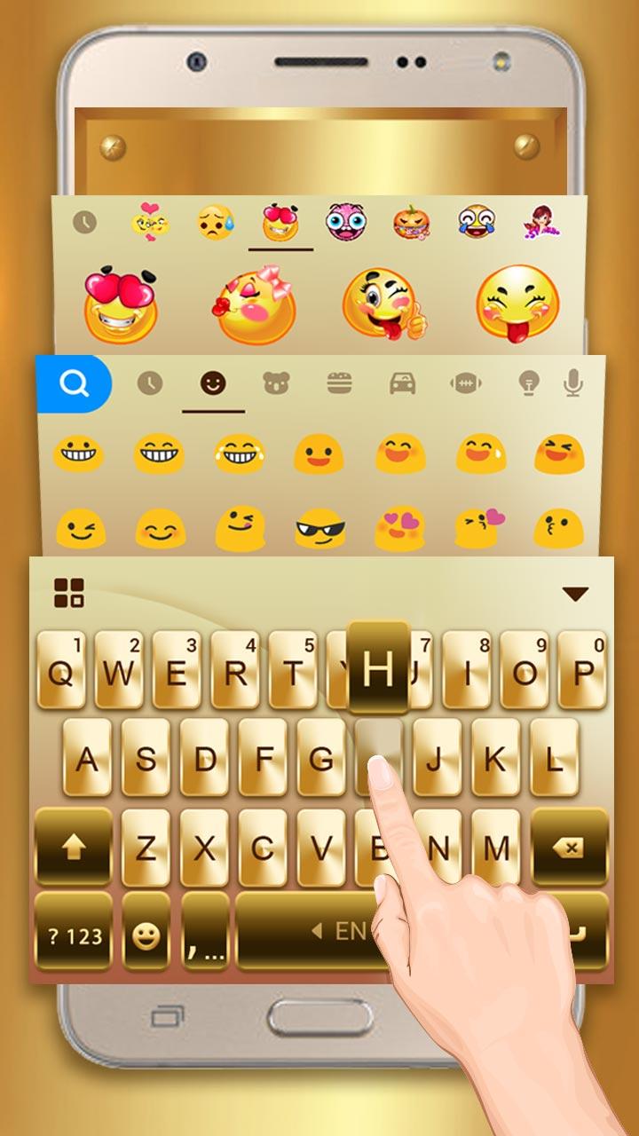 اسکرین شات 4 برنامه keyboard - Gold Galaxy S7 Edge
