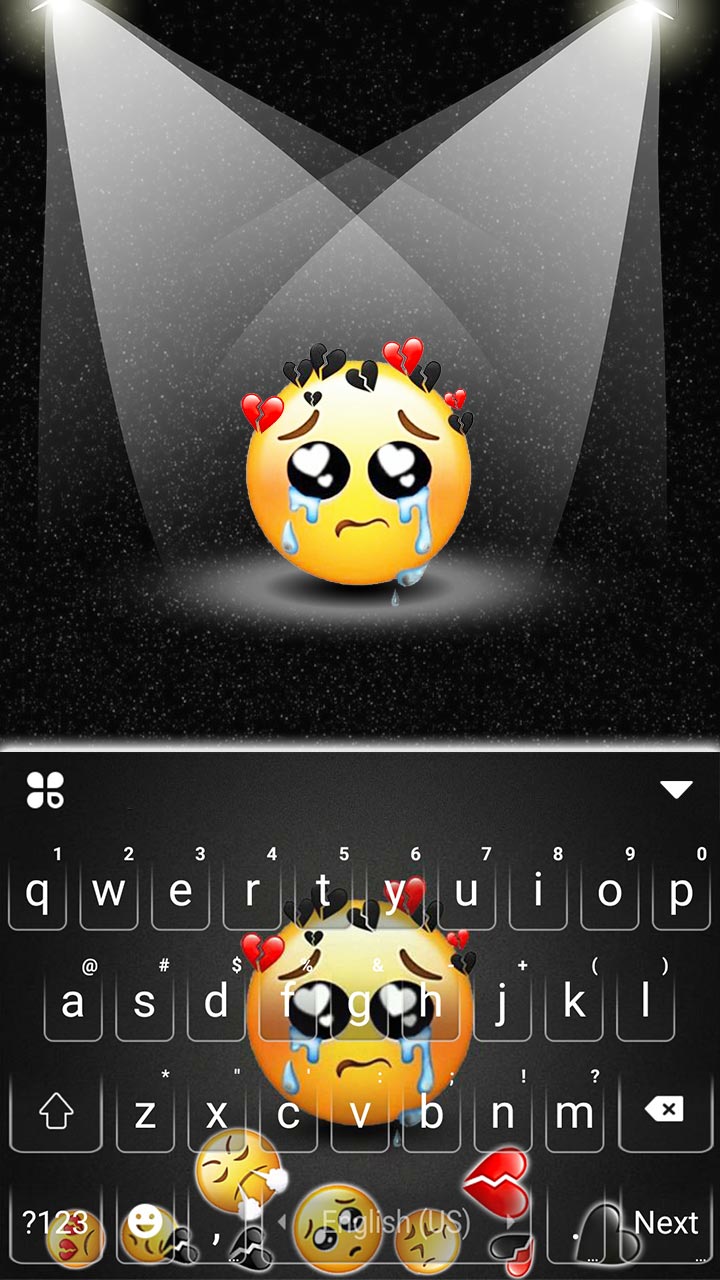 اسکرین شات 5 برنامه Gravity Sad Emojis Theme