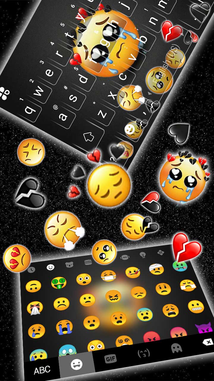 اسکرین شات 3 برنامه Gravity Sad Emojis Theme