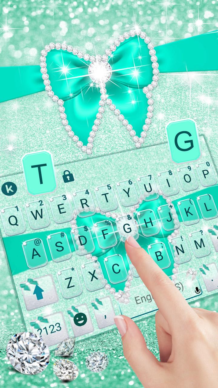 اسکرین شات 2 برنامه Green Diamond Bow Keyboard The