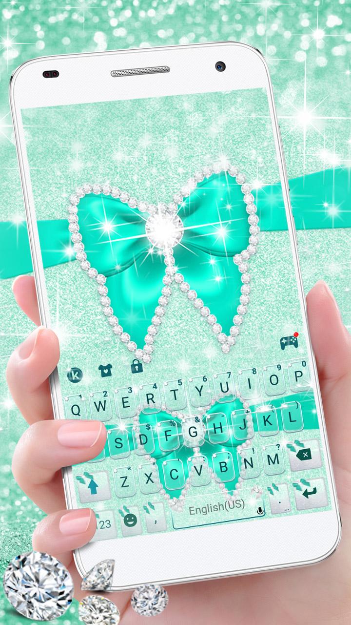 اسکرین شات 1 برنامه Green Diamond Bow Keyboard The