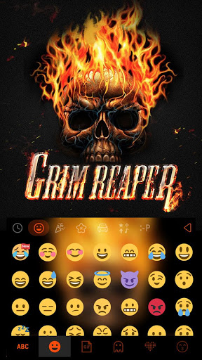 اسکرین شات 3 برنامه Grim Reaper Keyboard Theme