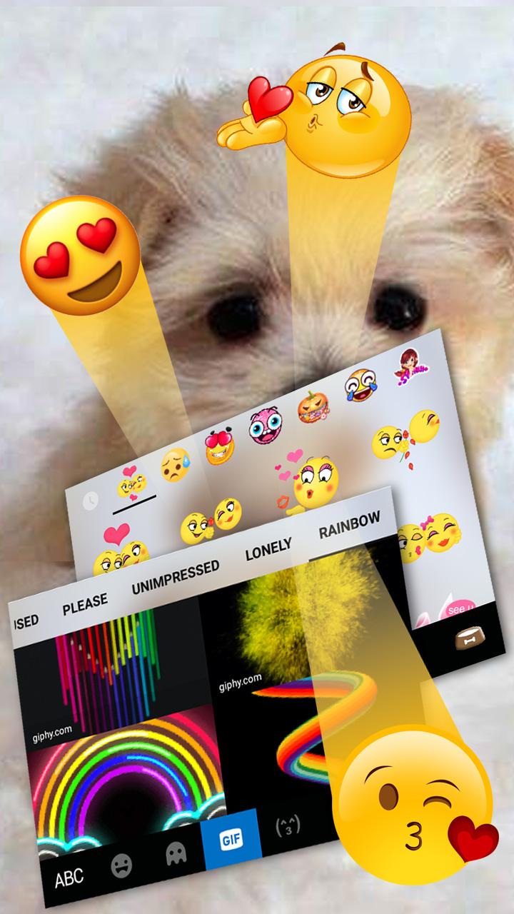 اسکرین شات 4 برنامه Innocent Puppy Keyboard Theme