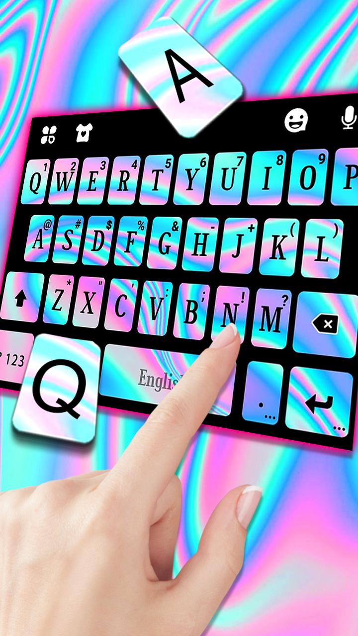 اسکرین شات 2 برنامه Laser Black Bright Keyboard Th