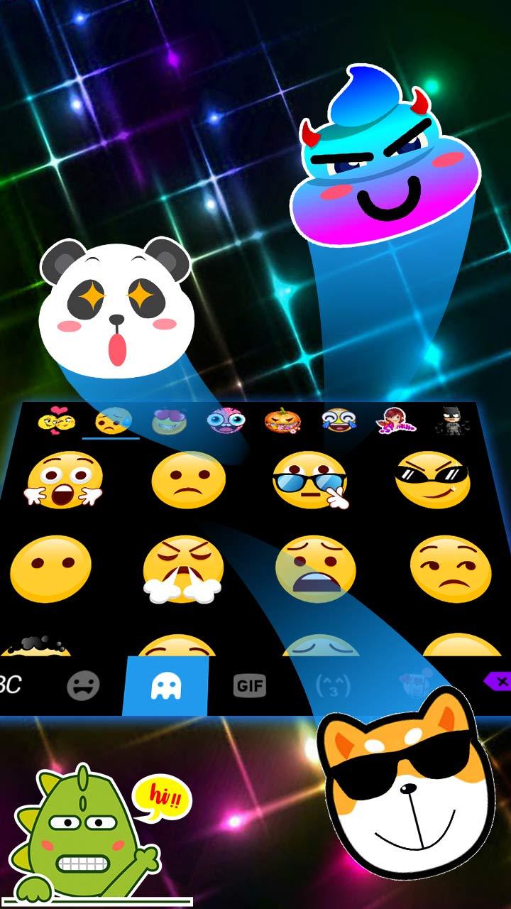 اسکرین شات 3 برنامه LED Cool Keyboard-RGB Keyboard Background