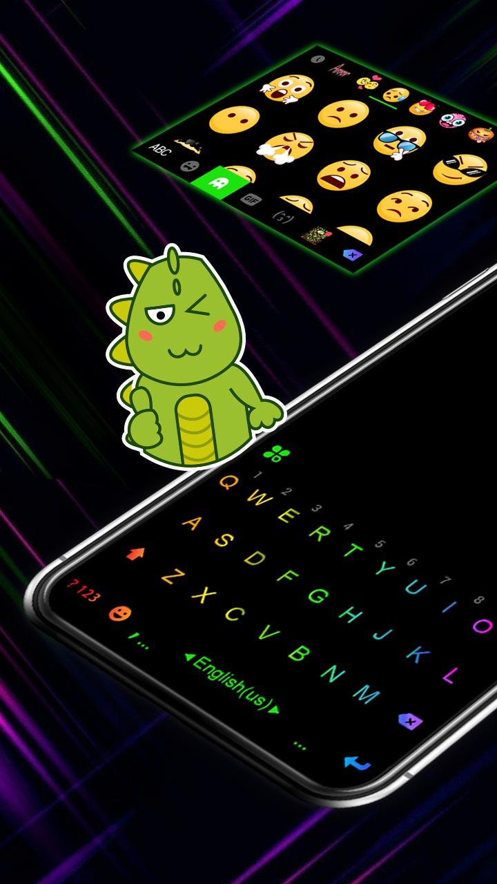 اسکرین شات 2 برنامه LED Neon Black Theme