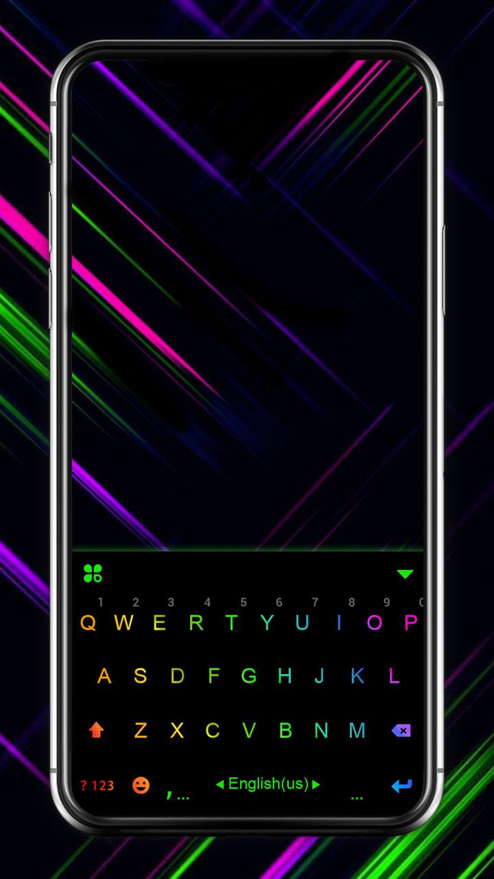 اسکرین شات 1 برنامه LED Neon Black Theme