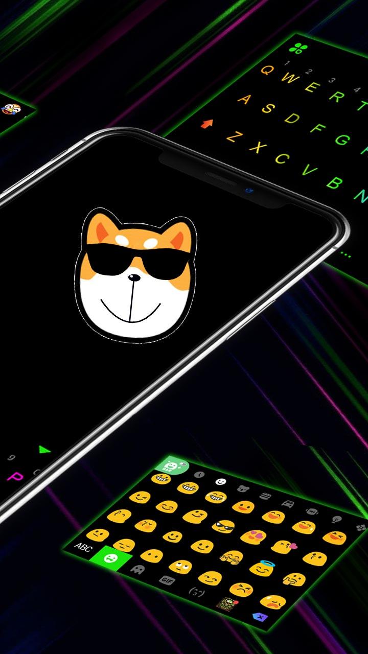 اسکرین شات 3 برنامه LED Neon Black Theme