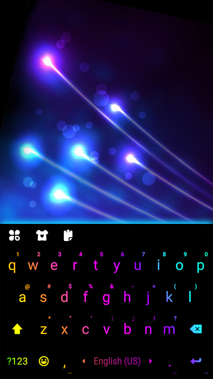 اسکرین شات 5 برنامه LED Flash Keyboard Background