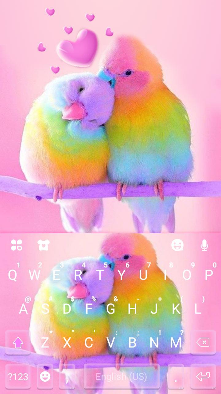 اسکرین شات 5 برنامه Love Parrots Theme