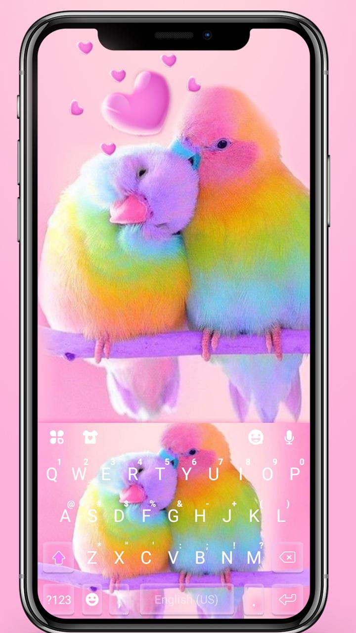 اسکرین شات 1 برنامه Love Parrots Theme