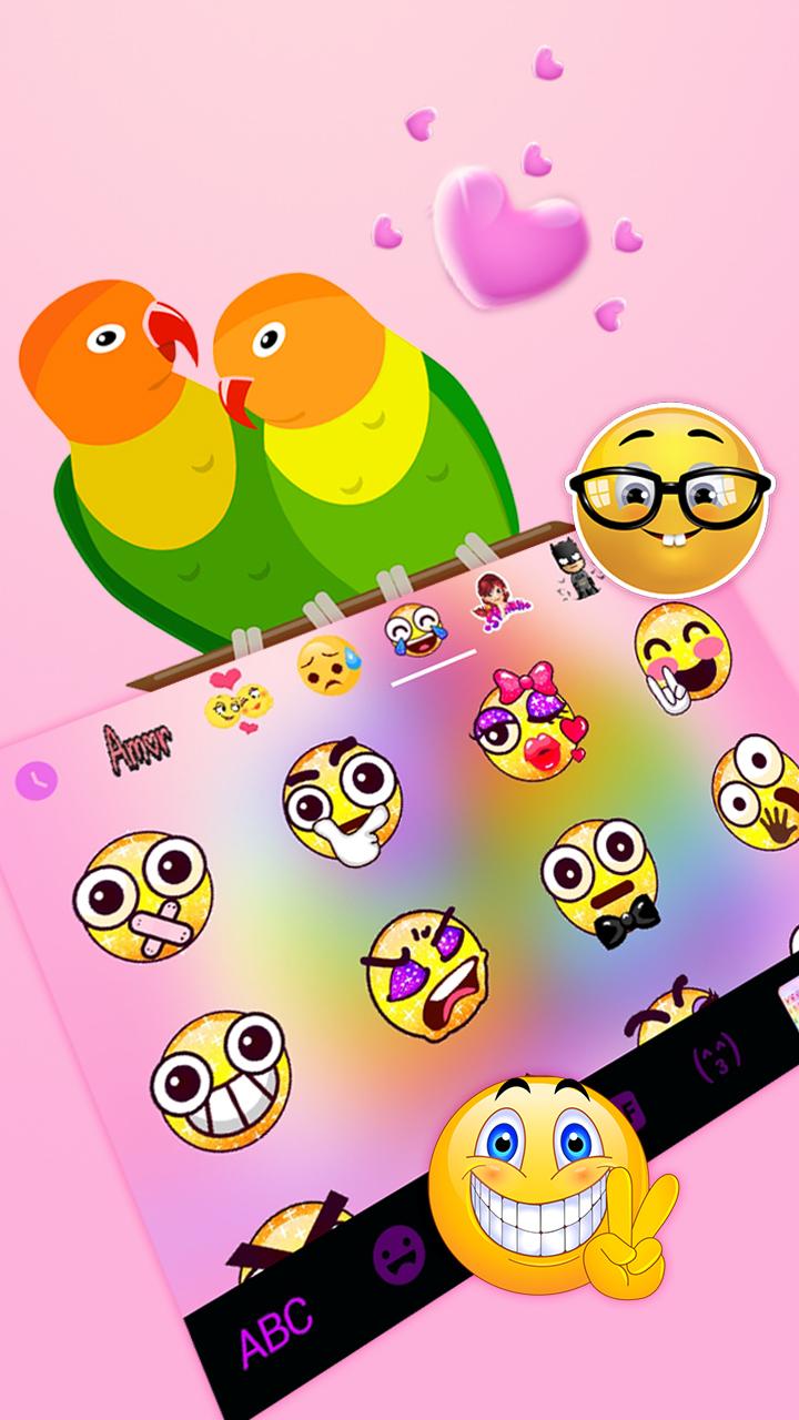 اسکرین شات 4 برنامه Love Parrots Theme