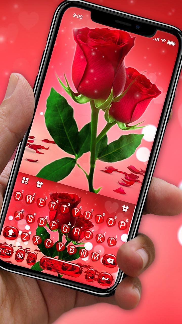 اسکرین شات 1 برنامه Love Red Rose Theme