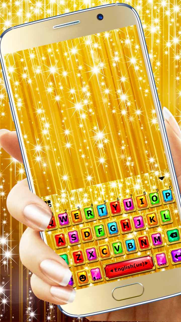 اسکرین شات 1 برنامه Luxury Jewelry HD Wallpapers Keyboard Background