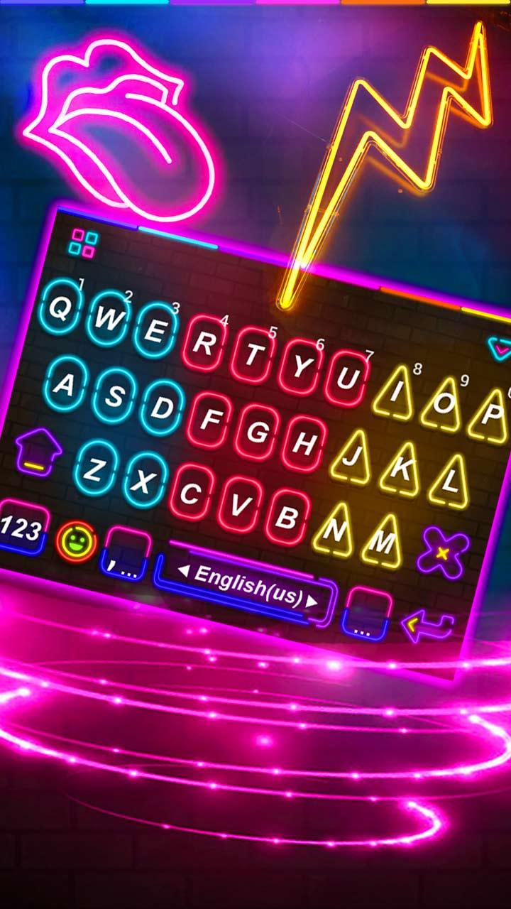 اسکرین شات 1 برنامه Multi Color Led Light Keyboard