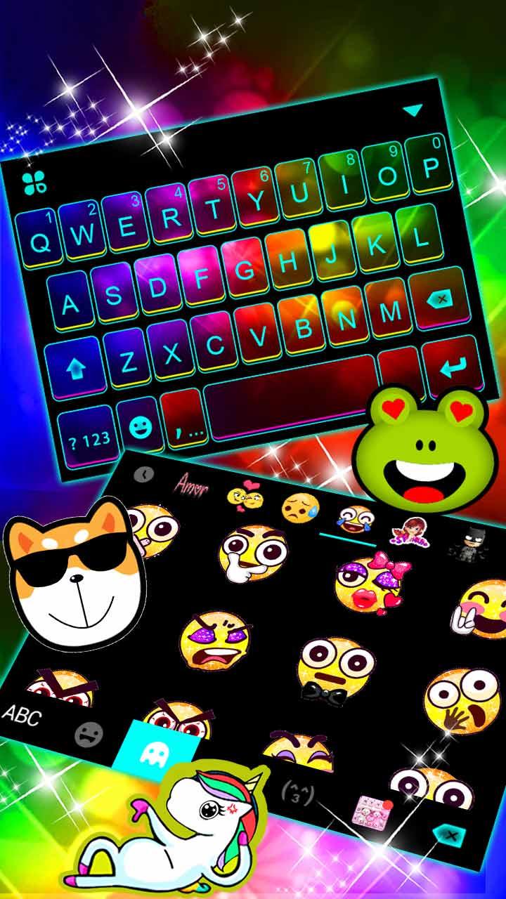 اسکرین شات 3 برنامه Neon Color 3D Theme