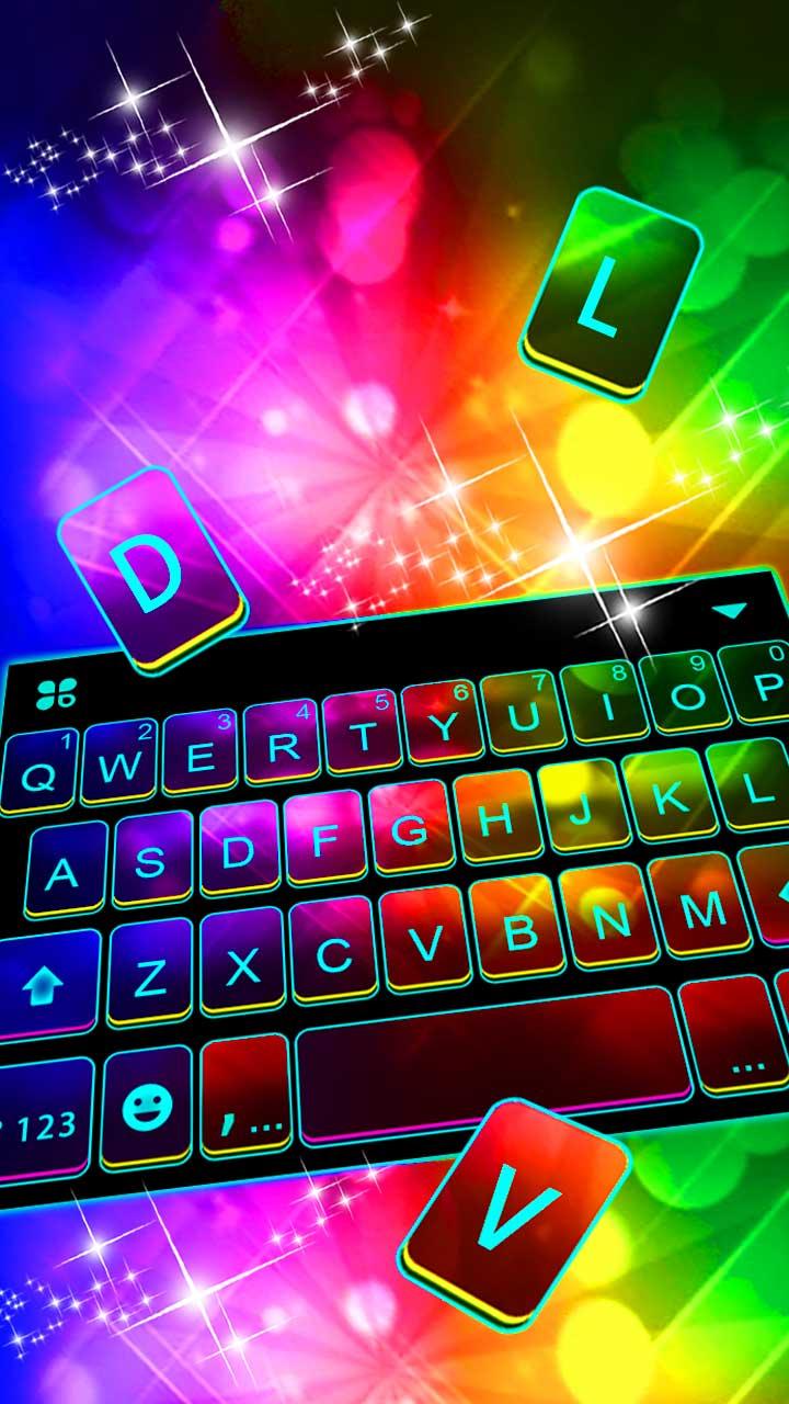 اسکرین شات 1 برنامه Neon Color 3D Theme