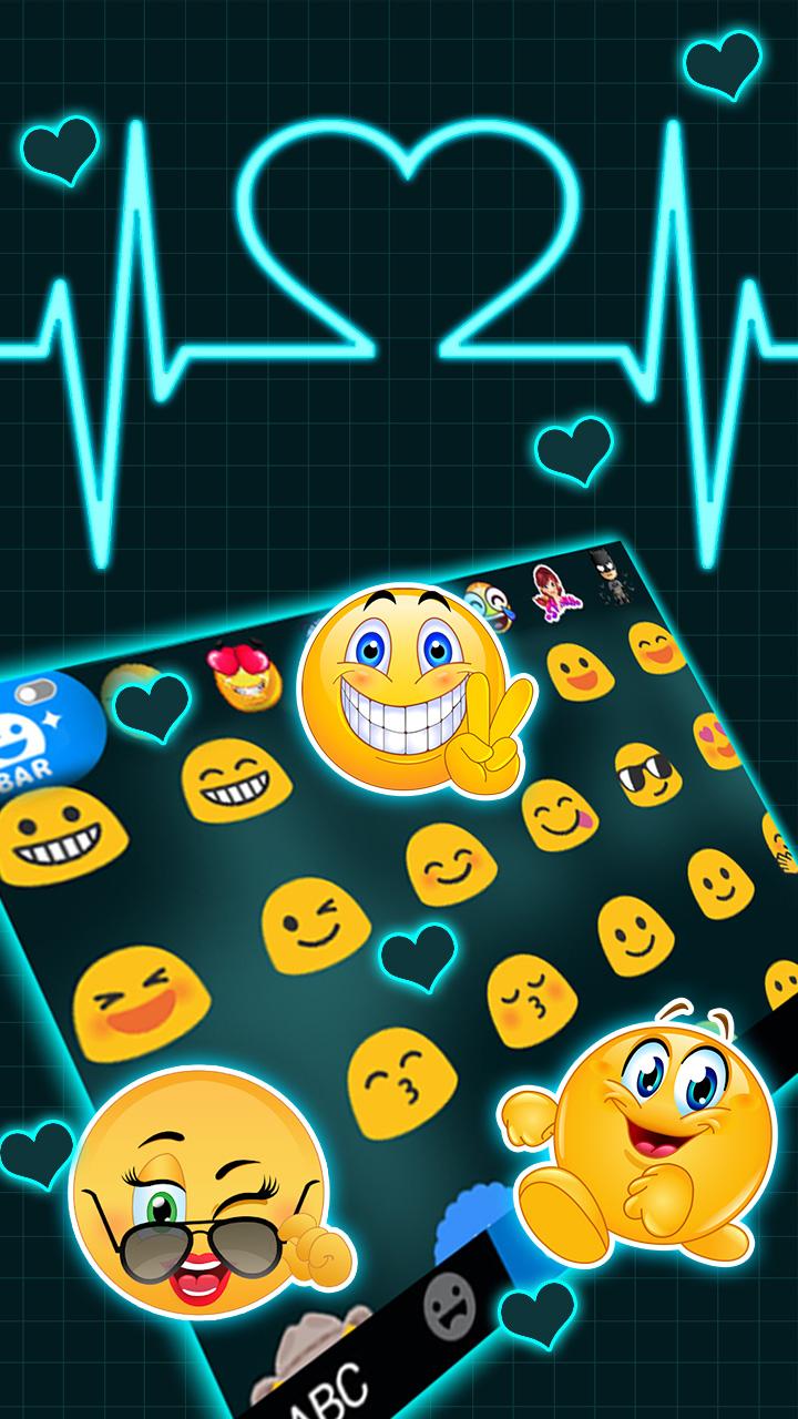 اسکرین شات 4 برنامه Neon Heart Love Theme
