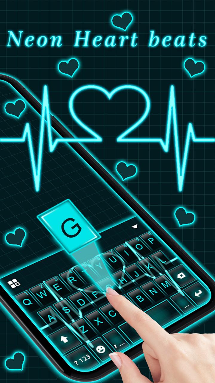 اسکرین شات 3 برنامه Neon Heart Love Theme