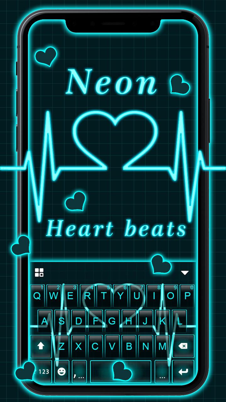 اسکرین شات 1 برنامه Neon Heart Love Theme