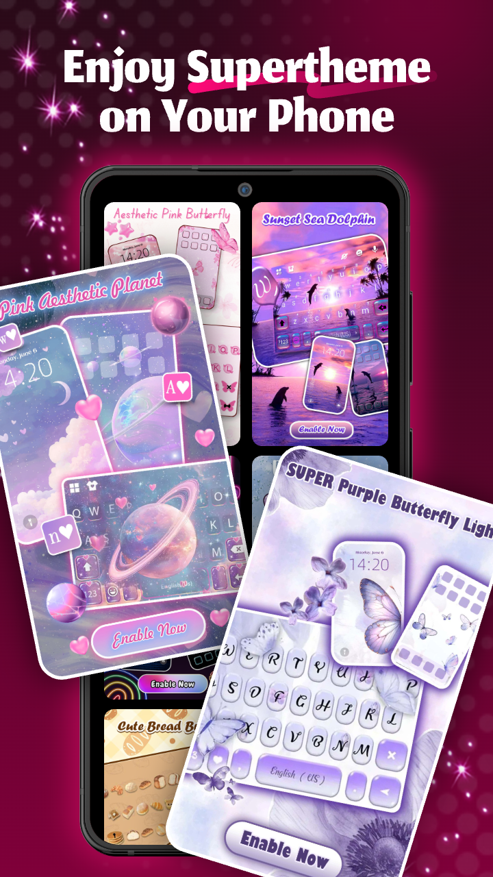 اسکرین شات 3 برنامه Neon Love Theme