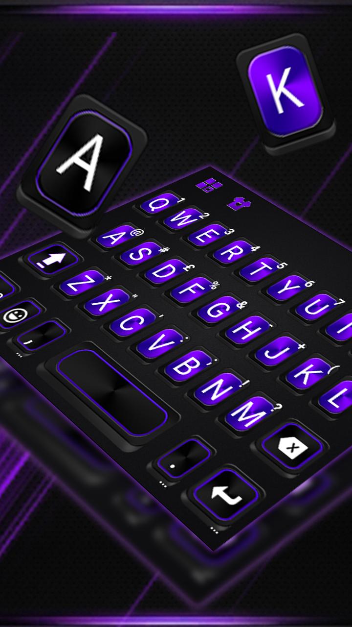 اسکرین شات 2 برنامه Neon Metal Business Keyboard Theme