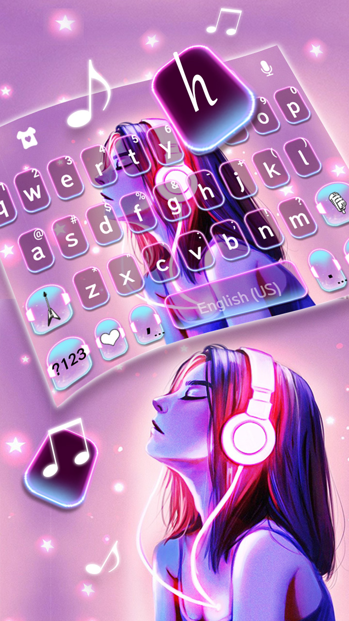 اسکرین شات 2 برنامه Neon Music Girl Theme