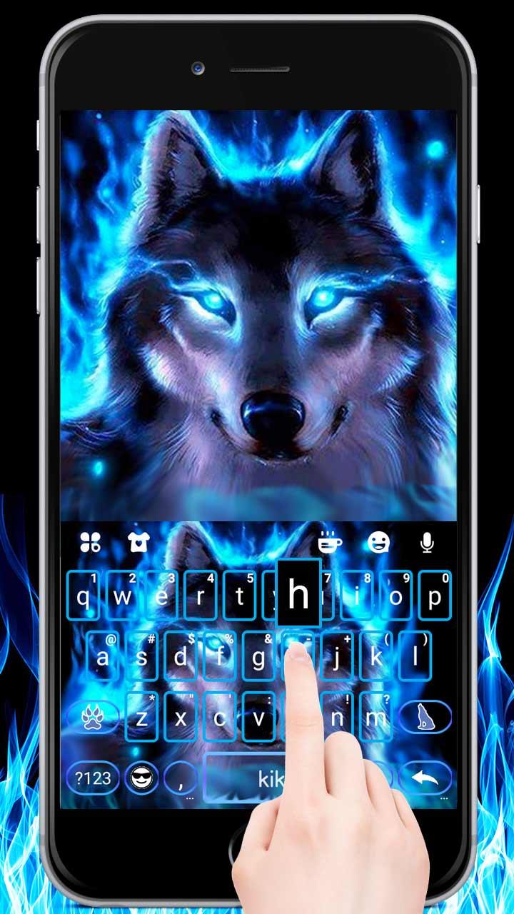 اسکرین شات 1 برنامه Neon Wolf Theme