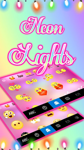 اسکرین شات 4 برنامه Party Lights Keyboard Theme