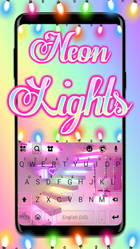 اسکرین شات 1 برنامه Party Lights Keyboard Theme