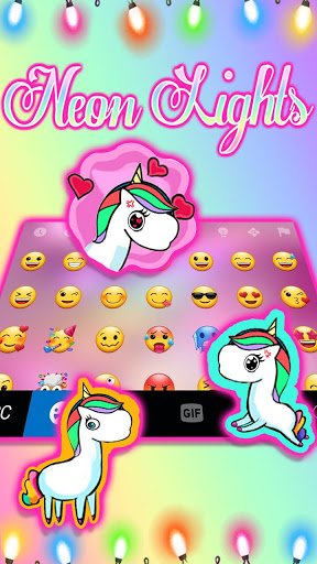 اسکرین شات 3 برنامه Party Lights Keyboard Theme