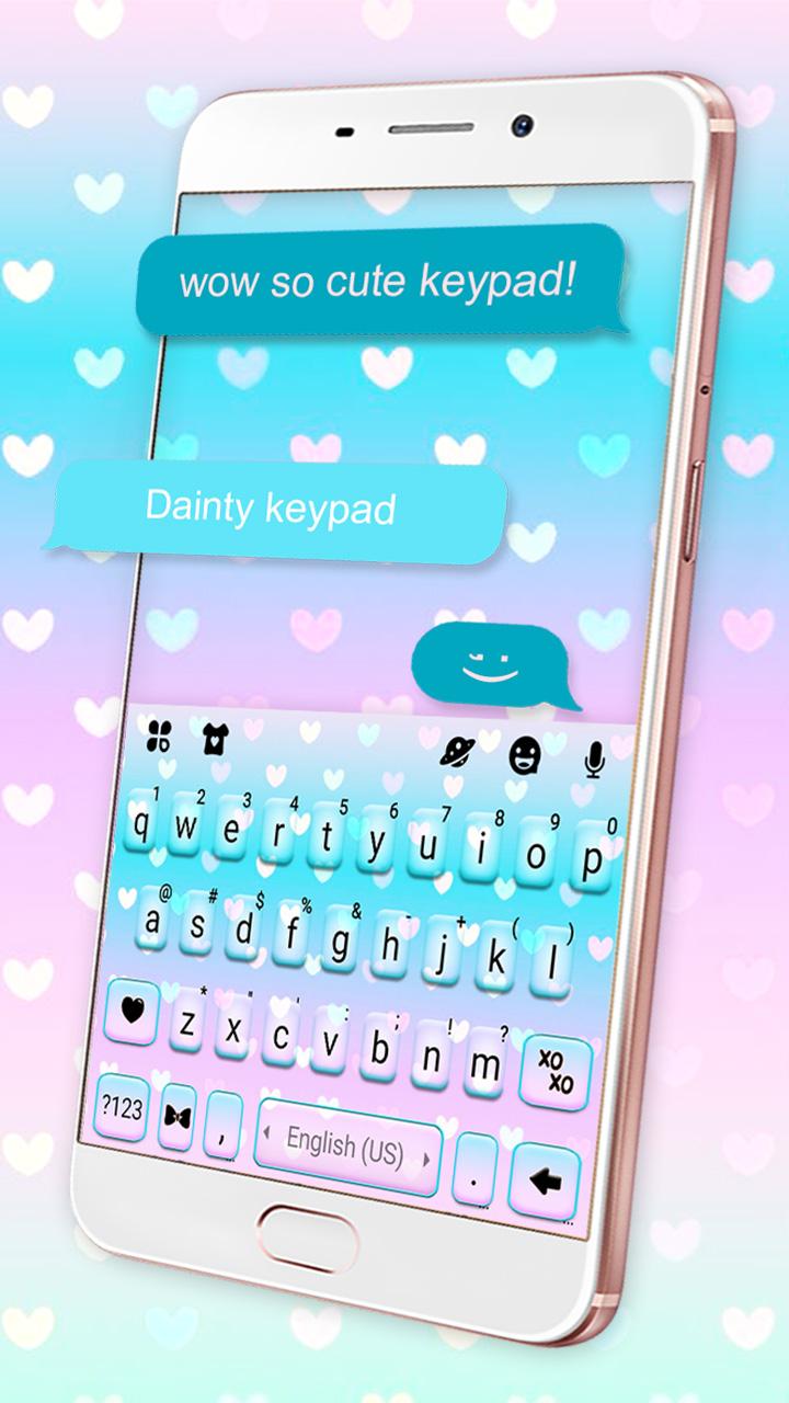 اسکرین شات 1 برنامه Pastel Hearts Theme