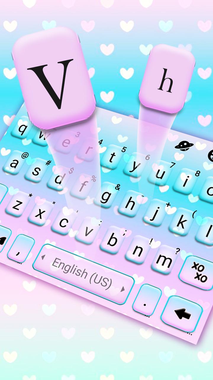 اسکرین شات 2 برنامه Pastel Hearts Theme