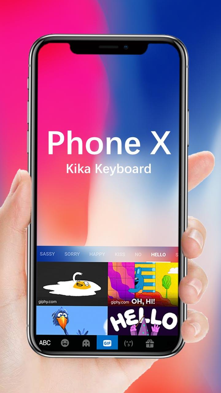 اسکرین شات 2 برنامه Keyboard for Phone X