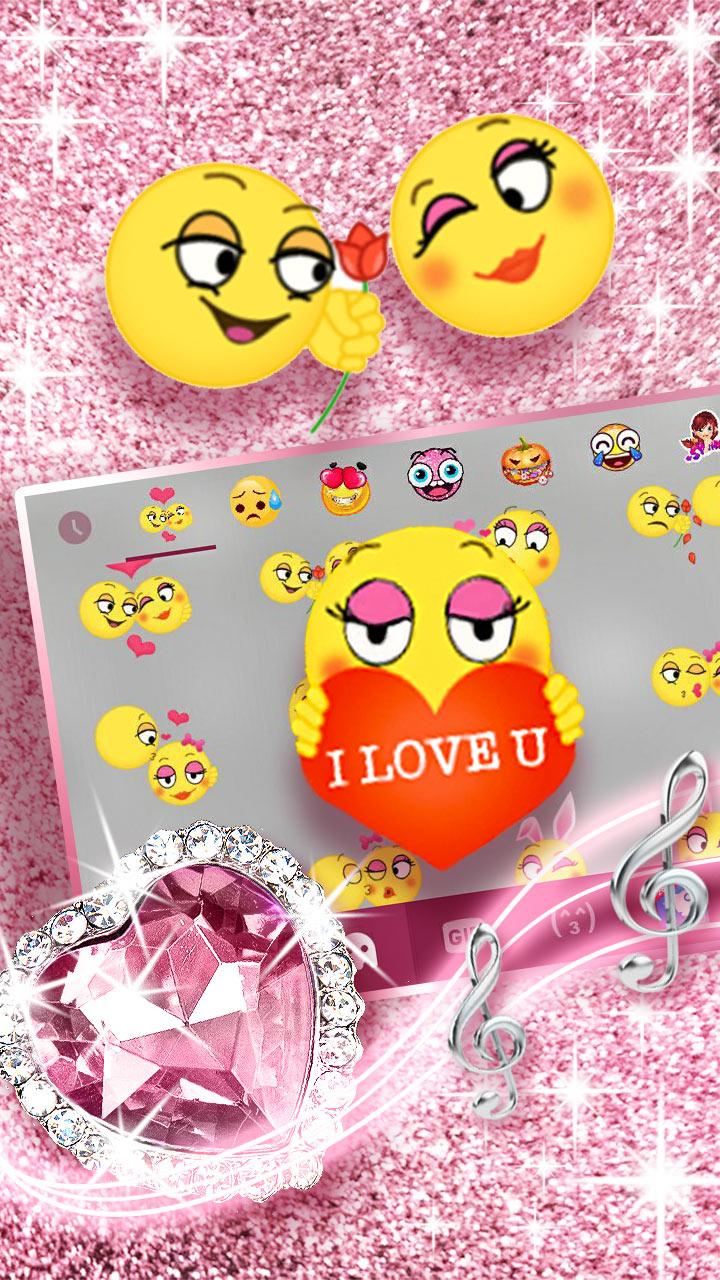 اسکرین شات 3 برنامه Pink Bow Diamond Theme