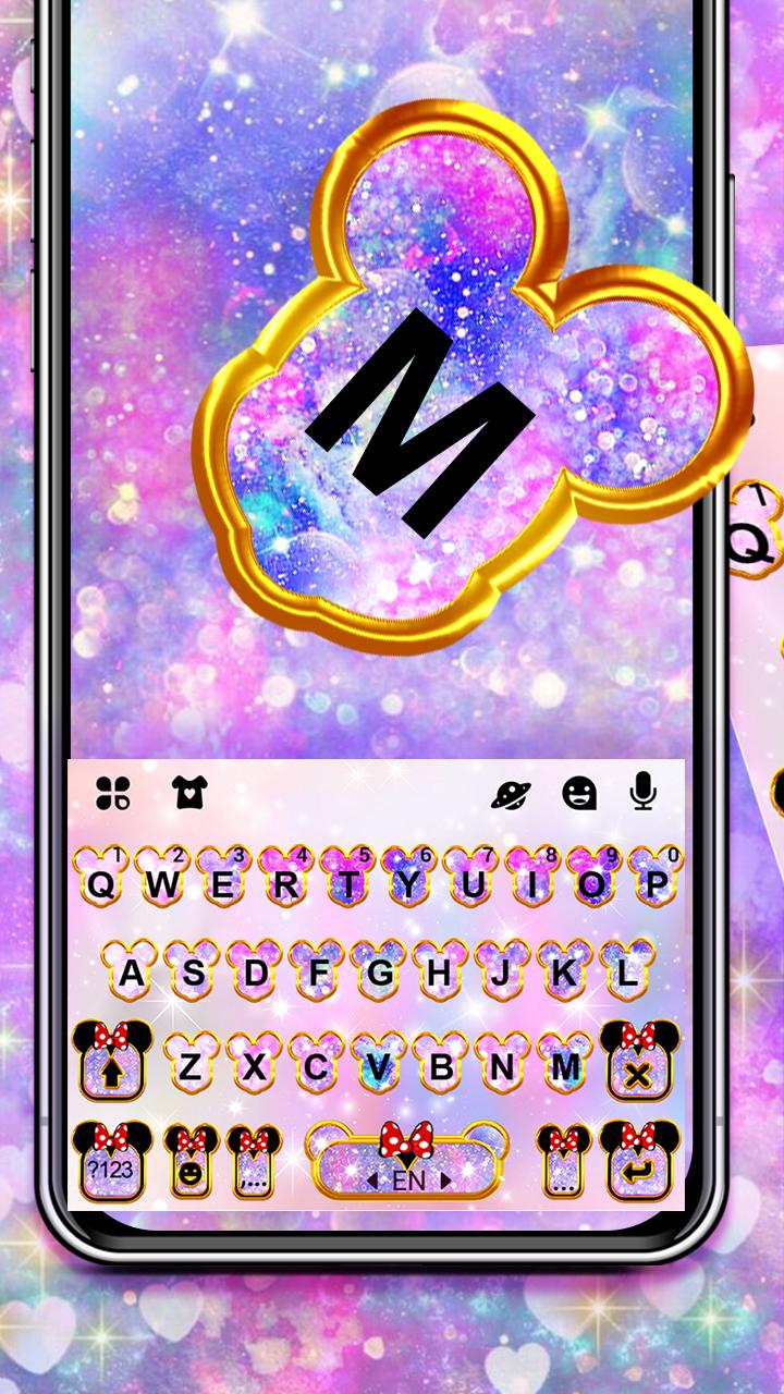 اسکرین شات 1 برنامه Pink Galaxy Minny Theme