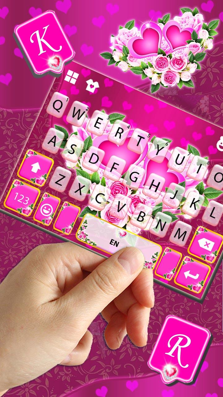 اسکرین شات 2 برنامه Pink Rose Flower Theme