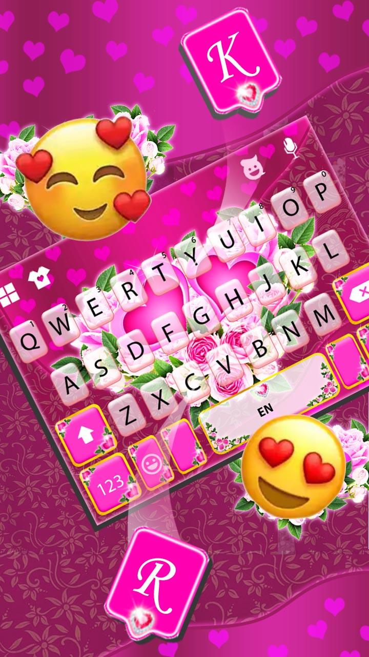 اسکرین شات 3 برنامه Pink Rose Flower Theme