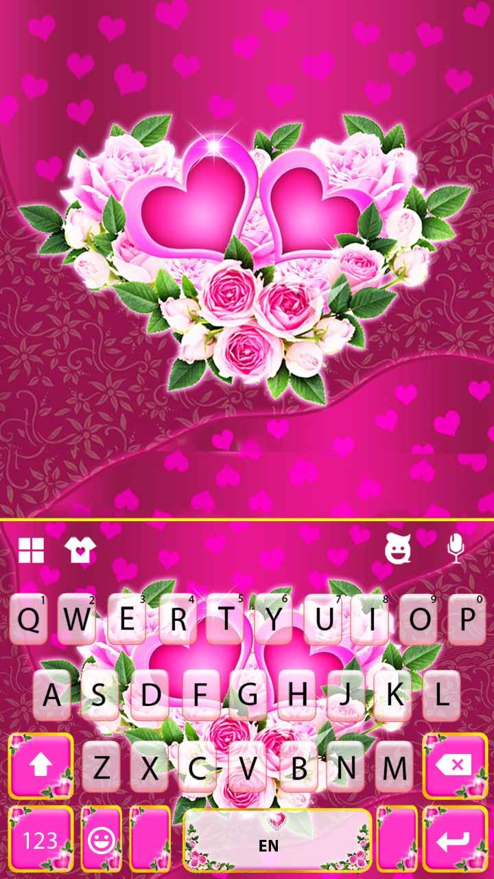 اسکرین شات 5 برنامه Pink Rose Flower Theme