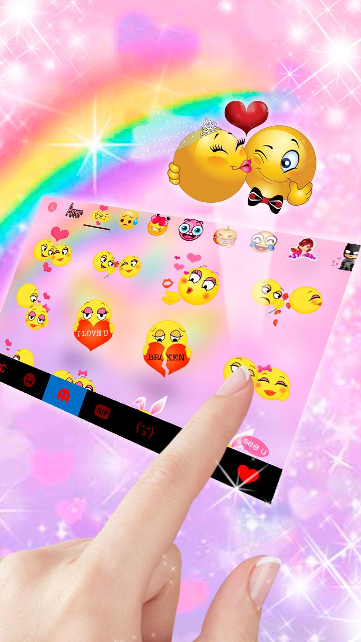 اسکرین شات 3 برنامه Rainbow Rose Unicorn Theme