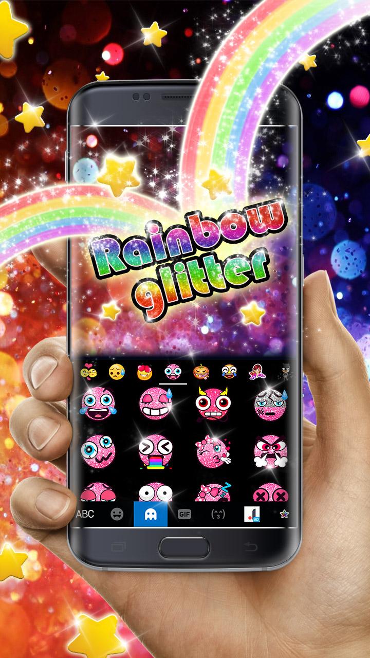 اسکرین شات برنامه Rainbow Glisten Theme 3
