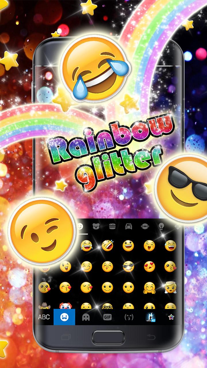 اسکرین شات برنامه Rainbow Glisten Theme 4