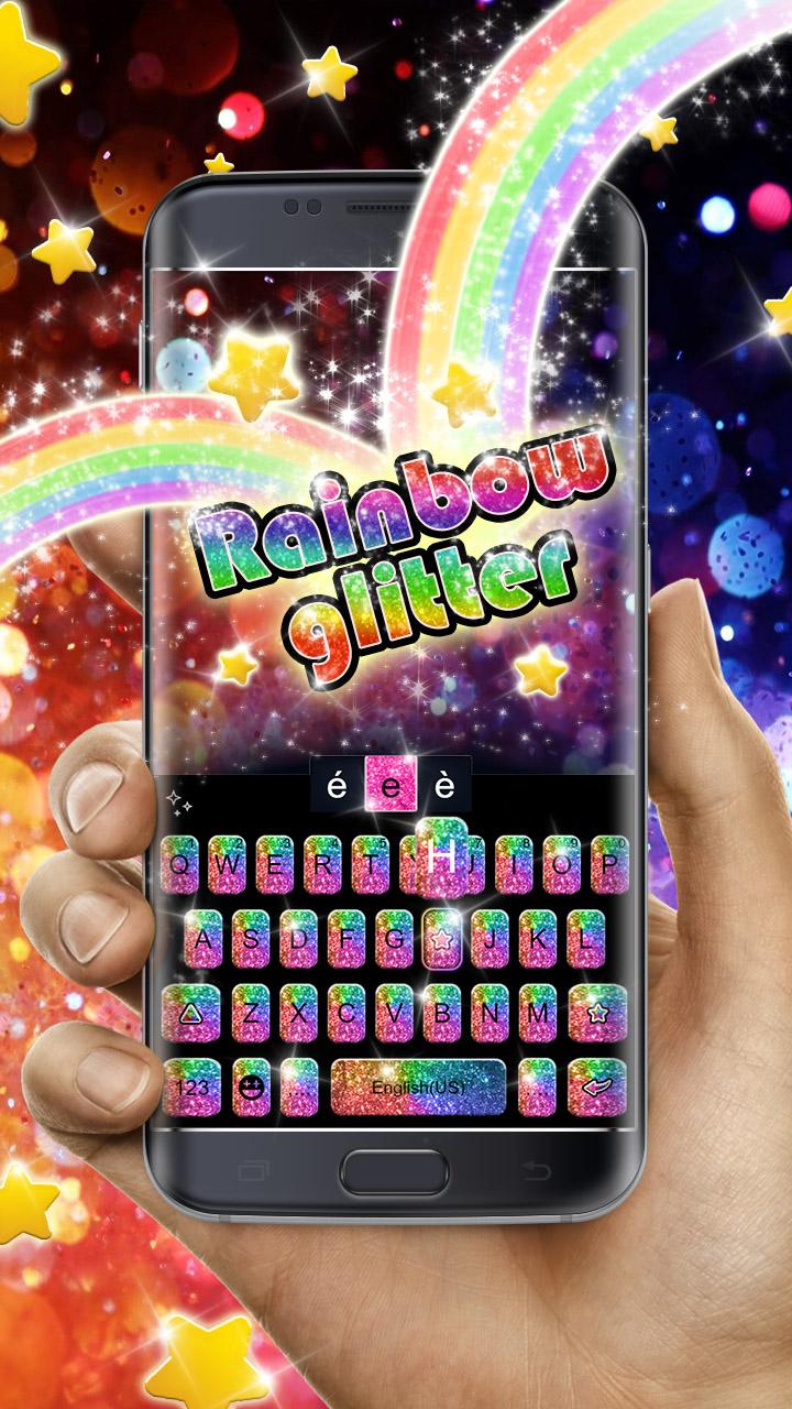 اسکرین شات برنامه Rainbow Glisten Theme 1
