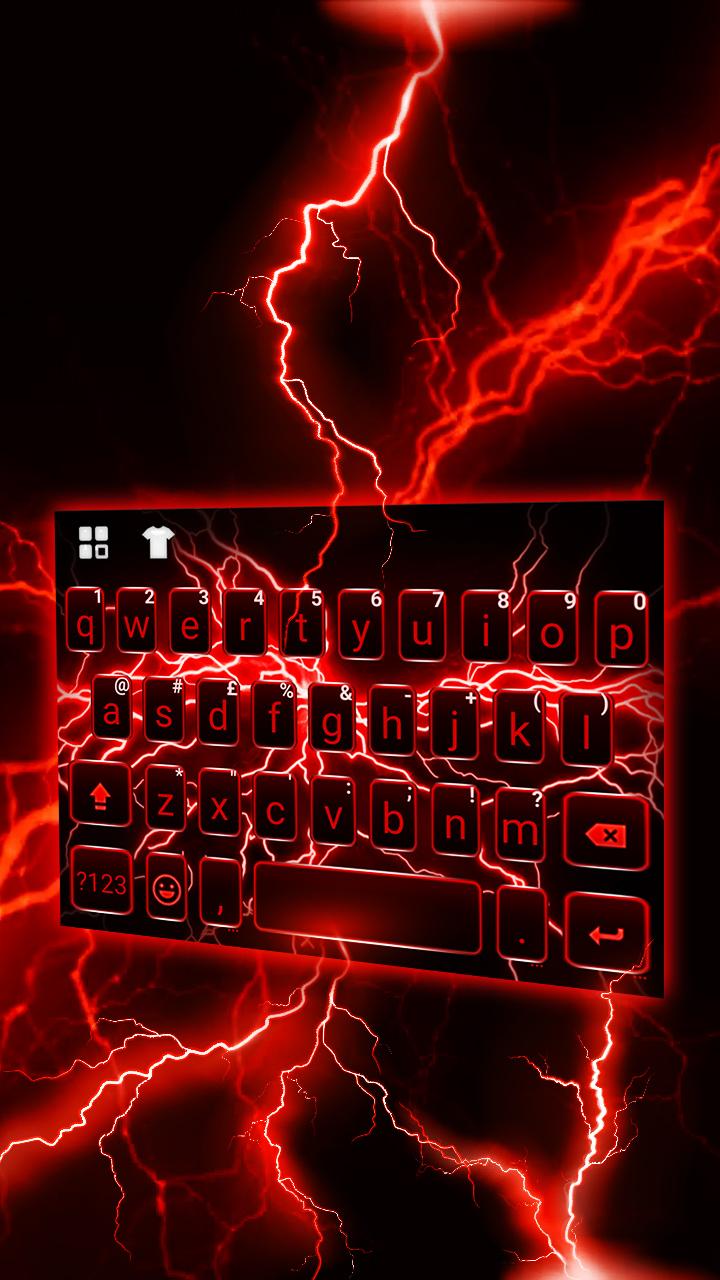 اسکرین شات 1 برنامه Red Lightning Theme