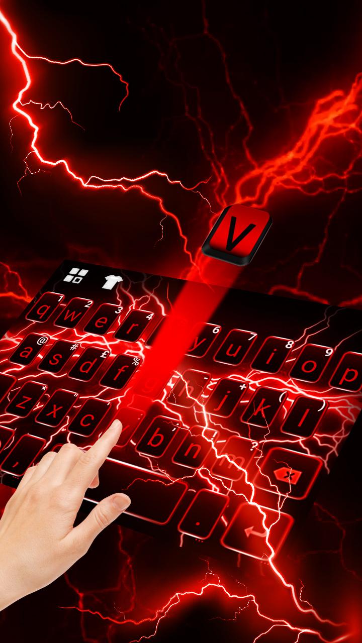 اسکرین شات 2 برنامه Red Lightning Theme