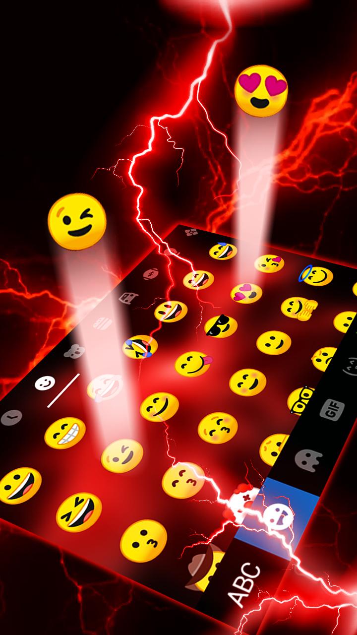 اسکرین شات 3 برنامه Red Lightning Theme