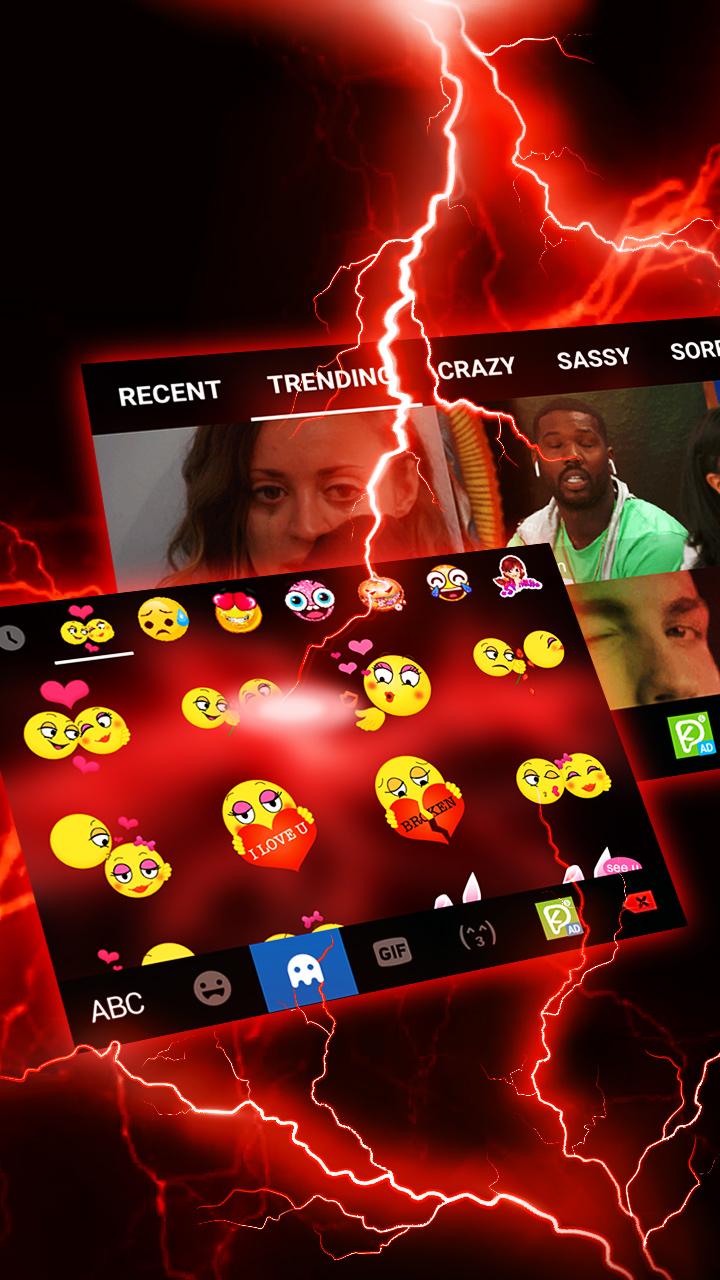 اسکرین شات 4 برنامه Red Lightning Theme