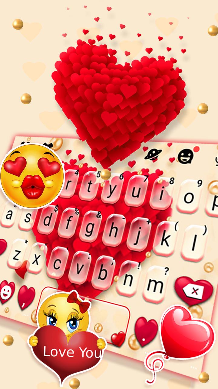 اسکرین شات 3 برنامه Red Valentine Hearts Theme